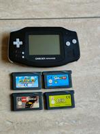 Mooie en goed werkende Game Boy Advance met 4 games., Ophalen of Verzenden, Zo goed als nieuw, Game Boy Advance