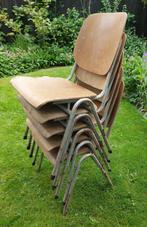 Stapelstoelen/stoelen, 5 stuks, oud, Ophalen, Gebruikt, Metaal, Vijf, Zes of meer stoelen