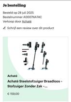 Achaté Steelstofzuiger, Witgoed en Apparatuur, Ophalen of Verzenden, Nieuw, Reservoir, Stofzuiger