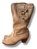 See By CHLOE toffe suede laarzen met logo zakjes maat 41, Hoge laarzen, Verzenden, Beige, See by Chloe
