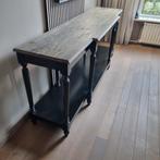 Sidetable Eiken Grey Washed - Prachtig Sierraad!, Antiek en Kunst, Ophalen of Verzenden