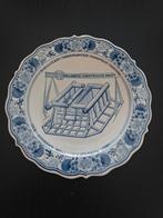 Delfts blauw,wandbord, Shell, Schiedam, Verzenden