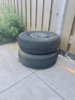 2 winterbanden op stalen velg 195/65 R15, Ophalen, Zo goed als nieuw
