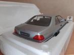 Mercedes Benz 600 SEC C140 Zilvermetallic KK-SCALE 1:18, Hobby en Vrije tijd, Modelauto's | 1:18, Overige merken, Auto, Nieuw