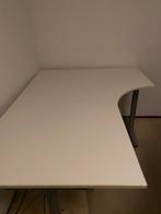 GRATIS wit Ikea bureau verstelbaar, Huis en Inrichting, Ophalen, Zo goed als nieuw
