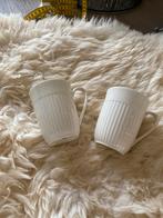 Twee witte Wedgwood koppen, Ophalen of Verzenden, Zo goed als nieuw, Wedgwood, Kop(pen) en/of Schotel(s)