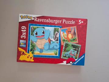 Pokemon Puzzel 3x49 stukjes - Compleet! beschikbaar voor biedingen