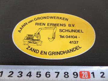 sticker Schijndel Rien Ermens bv Aanm. van Grondwerken  beschikbaar voor biedingen
