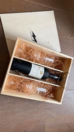 Wijnkist met 2 glazen Scandalous One Cabernet Noir (Ferrari), Ophalen, Zo goed als nieuw, Overige typen