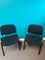 2 zwarte eettafel stoelen, Ophalen, Gebruikt, Zwart, Twee
