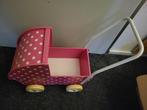Houten roze poppenwagen, Ophalen, Zo goed als nieuw, Babypop