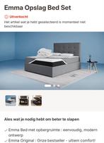 Nieuw bed 180x200 met hoofdbord en opslagruimte - Emma, Ophalen, 180 cm, 200 cm, Nieuw