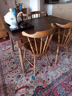Windsor stoelen en gratis tafel voor 9 september weg, Ophalen, Zo goed als nieuw, Bruin, Vier