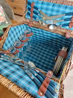 Vintage Picknickmand met Inhoud, Hobby en Vrije tijd, Picknickmanden, Ophalen of Verzenden, Zo goed als nieuw