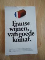 Wijn kwartetspel, Franse wijnen, van goede komaf. 9x4 kaart, Verzamelen, Speelkaarten, Jokers en Kwartetten, Ophalen of Verzenden