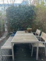 IKEA Sjalland tuinset (tafel, stoelen, bank) - opknapper, Tuin en Terras, Tuinsets en Loungesets, Ophalen, 4 zitplaatsen, Gebruikt