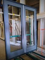 3 sets kozijn met dubbele tuindeuren, Ophalen of Verzenden, Buitendeur, Glas, 120 cm of meer