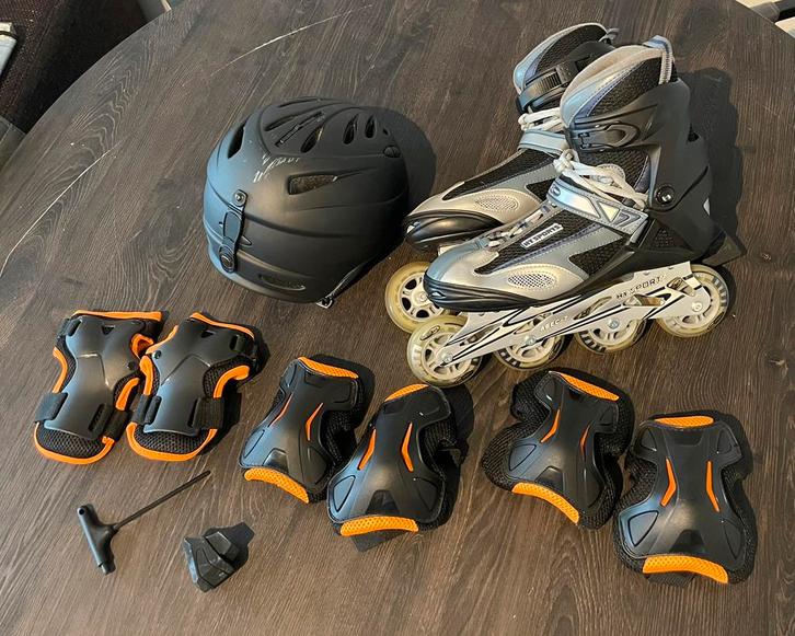 inline skates maat 45 (HY Sports Advance semi-soft inliner), Sport en Fitness, Skeelers, Zo goed als nieuw, Inline skates 4 wielen
