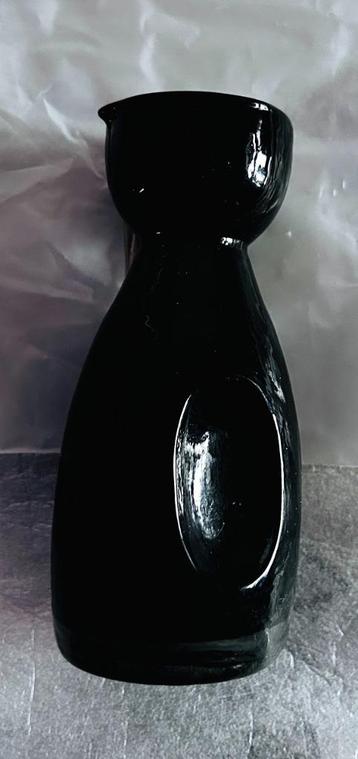 Verzenden kan Sake Flesje met schenktuit 12,8 h Zwart glas beschikbaar voor biedingen