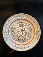 Wandbord Prinses Juliana & Prins Bernhard Huwelijk, Antiek en Kunst, Antiek | Wandborden en Tegels, Ophalen of Verzenden