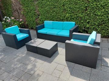 loungeset met bijhorende kussens, Bezorging mogelijk! koopje beschikbaar voor biedingen