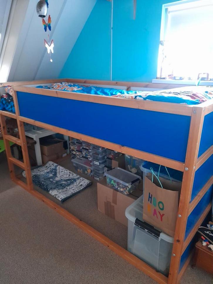 IKEA KURA OMKEERBARE hoogslaper incl bedtent, Kinderen en Baby's, Kinderkamer | Stapelbedden en Hoogslapers, Gebruikt, Hoogslaper