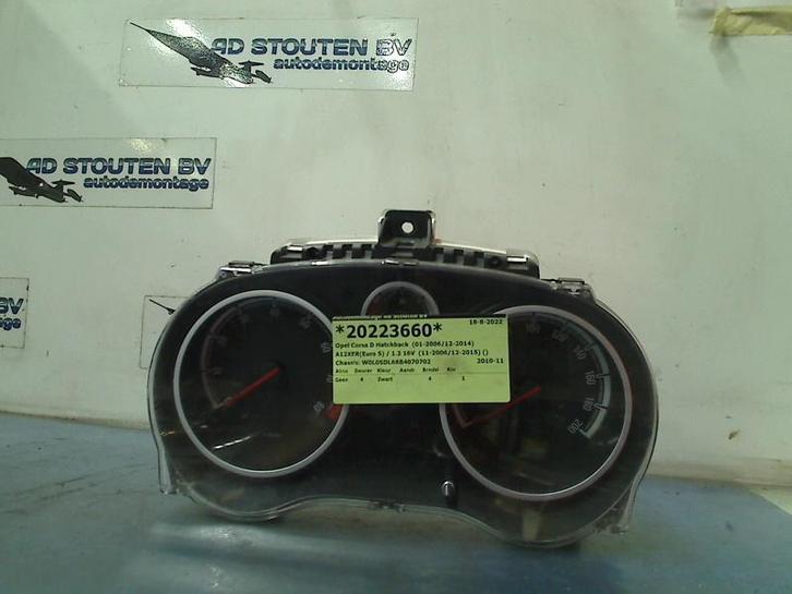 Km Teller Opel Corsa D (2009-12/2014-08) P0013312045, Auto-onderdelen, Dashboard en Schakelaars, Opel, Gebruikt