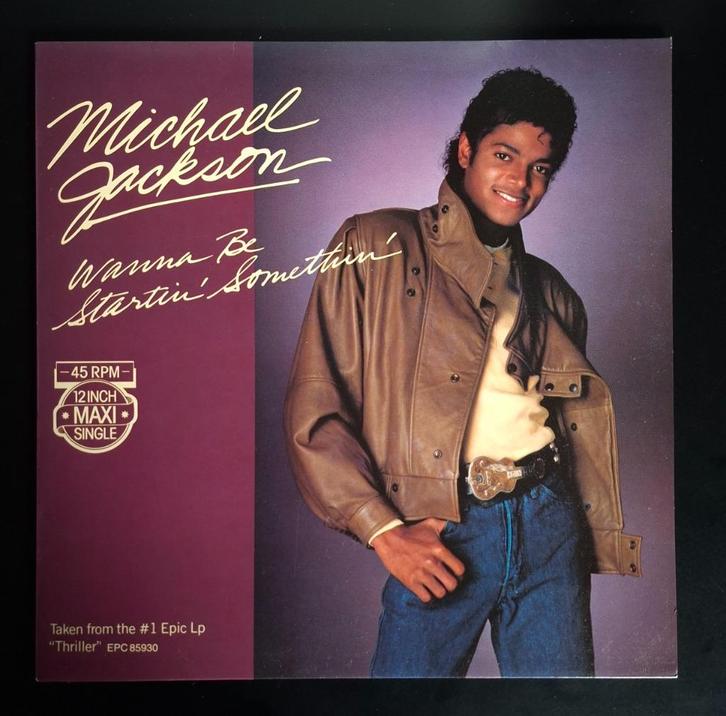 Michael Jackson: Wanna be startin' somethin' Maxi single, Cd's en Dvd's, Vinyl Singles, Zo goed als nieuw, Maxi-single, Pop, 12 inch