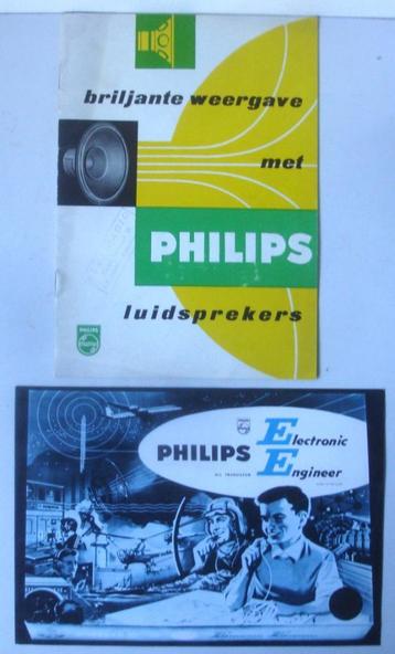 2 folders Philips: Luidsprekers (1956) / Electronic Engineer beschikbaar voor biedingen