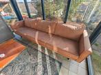 Cognac bank 278 cm lang, Huis en Inrichting, Ophalen of Verzenden, Zo goed als nieuw, 75 tot 100 cm