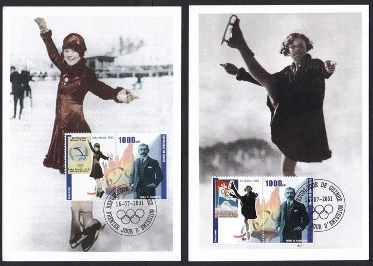 2 maximum kaarten met thema schaatsen, Postzegels en Munten, Brieven en Enveloppen | Buitenland, Overige typen, Verzenden