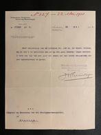 Brief HESM over bevissen spoorsloten Haarlemmermeer (1911), Gebruikt, Ophalen of Verzenden, Trein