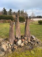 Natuurstenen waterelement – 3 zuilen - complete set, Tuin en Terras, Ophalen, Gebruikt, Hardsteen, Waterornament