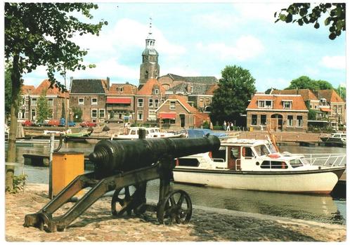 910365	Blokzijl	kanon	Nette oude kaart	Onbeschreven, Verzamelen, Ansichtkaarten | Nederland, Ongelopen, Overijssel, Ophalen of Verzenden