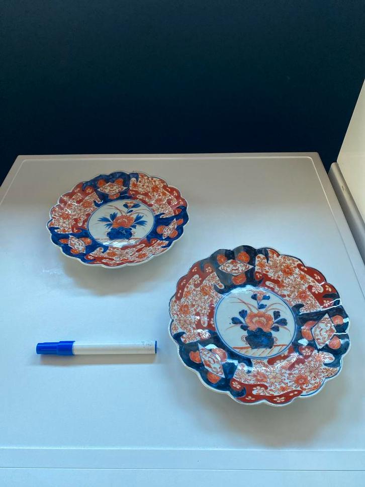Twee antieke Imari borden - nochris 2.0 st anna, Antiek en Kunst, Antiek | Schalen, Ophalen