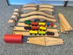houten treinbaan, Kinderen en Baby's, Speelgoed | Houten speelgoed, Ophalen, Zo goed als nieuw