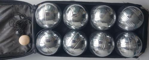 8 Jeu de Boules ballen in etui, Sport en Fitness, Overige Sport en Fitness, Gebruikt, Ophalen of Verzenden