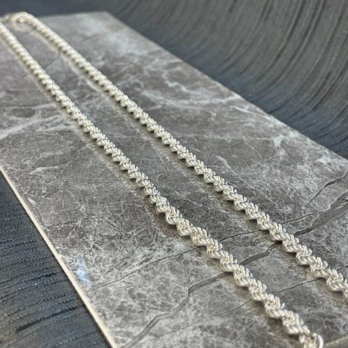 Zilveren rope ketting, Sieraden, Tassen en Uiterlijk, Kettingen, Nieuw, Zilver, Zilver, Ophalen of Verzenden