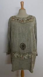 Mooie Ibiza/hippie tuniek met borduursels! L/XL, Kleding | Dames, Blouses en Tunieken, Verzenden, Zo goed als nieuw, Maat 42/44 (L)