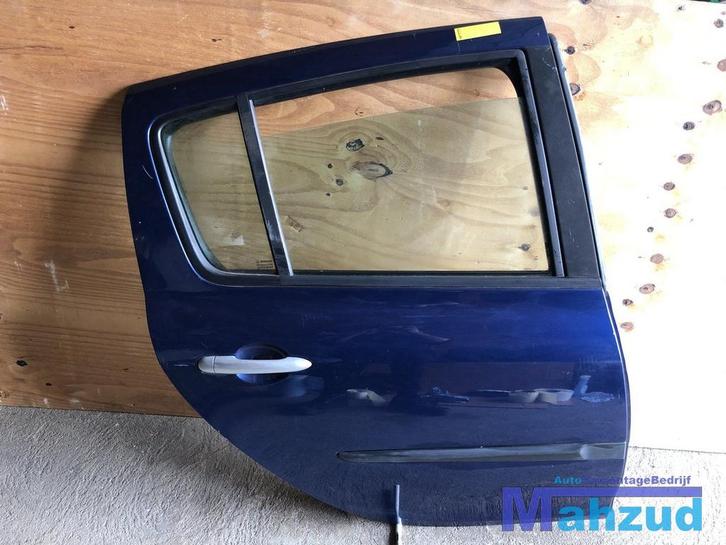 RENAULT CLIO 3 Blauw NV432 Rechts rechter achter deur portie, Auto-onderdelen, Carrosserie en Plaatwerk, Deur, Renault, Gebruikt