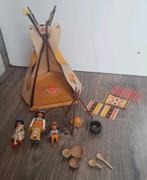 Playmobil vintage indianen familie met tipi jaren 90, Ophalen of Verzenden