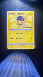 Ash’s pikachu SM111 promo kaart, Ophalen of Verzenden, Zo goed als nieuw