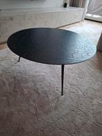 Ethnicraft Luna Salontafel 80 black ZGAN, Huis en Inrichting, Ophalen, 50 tot 100 cm, Rond, 50 tot 100 cm
