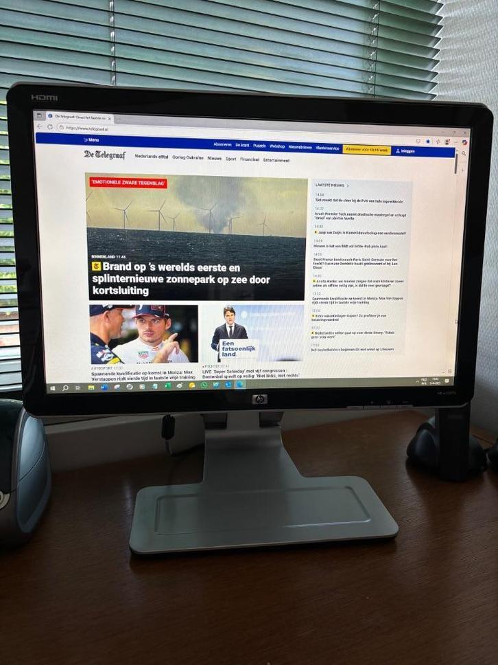 HP w2207H Monitor, Computers en Software, Monitoren, Gebruikt, 61 t/m 100 Hz, HDMI, VGA, Kantelbaar, Overige typen, Full HD, Ophalen