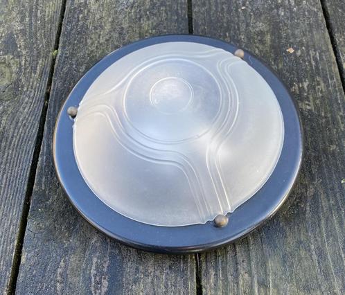 Leuke Vintage Plafonnière [ retro sixties seventies Kramer ], Huis en Inrichting, Lampen | Plafondlampen, Zo goed als nieuw, Glas