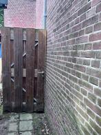 Poortdeur met beslag, Ophalen, Gebruikt, 100 tot 150 cm, Draaipoort