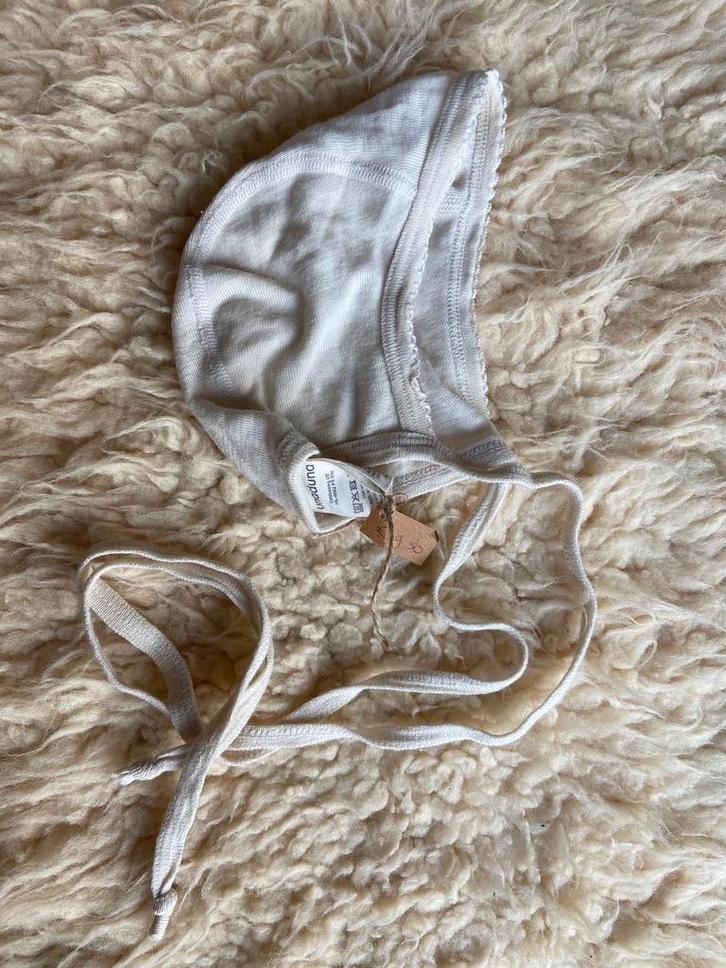 Unaduna strikmutsje wol/zijde 86/92, ondergoed, sokjes, Kinderen en Baby's, Babykleding | Mutsen, Sjaals en Wanten, Nieuw, Muts