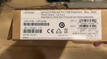Lenovo preferred pro usb keyboard NIEUW beschikbaar voor biedingen