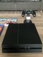 PS4 met controller, dockingstation en 16 games + stuur, Spelcomputers en Games, Ophalen, Met 1 controller, Slim, 500 GB