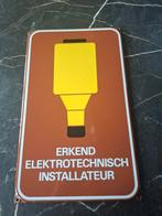 Emaille bord - Erkend Elektrotechnisch Installateur, Ophalen